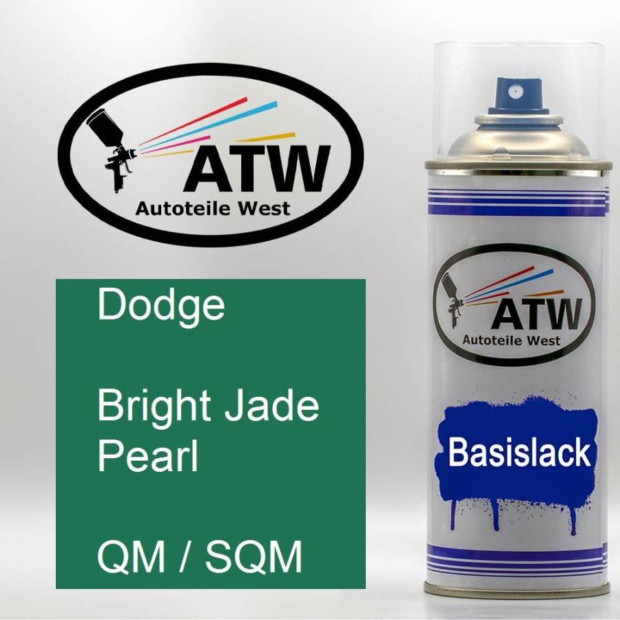 Dodge, Bright Jade Pearl, QM / SQM: 400ml Sprühdose, von ATW Autoteile West.